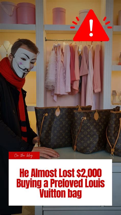 real fake louis vuitton men bag|louis Vuitton Bag scam.